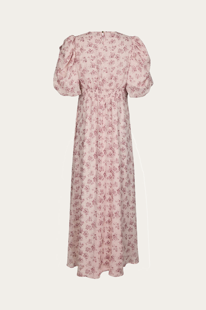 Kikka chiffon flower dress Rose - Bilde 6