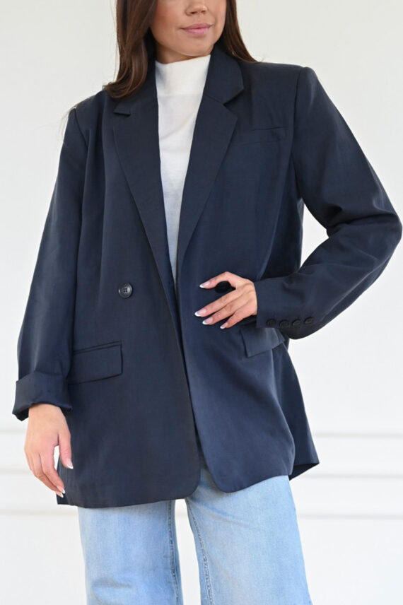 LizaGZ Linen Blazer Tammy Navy