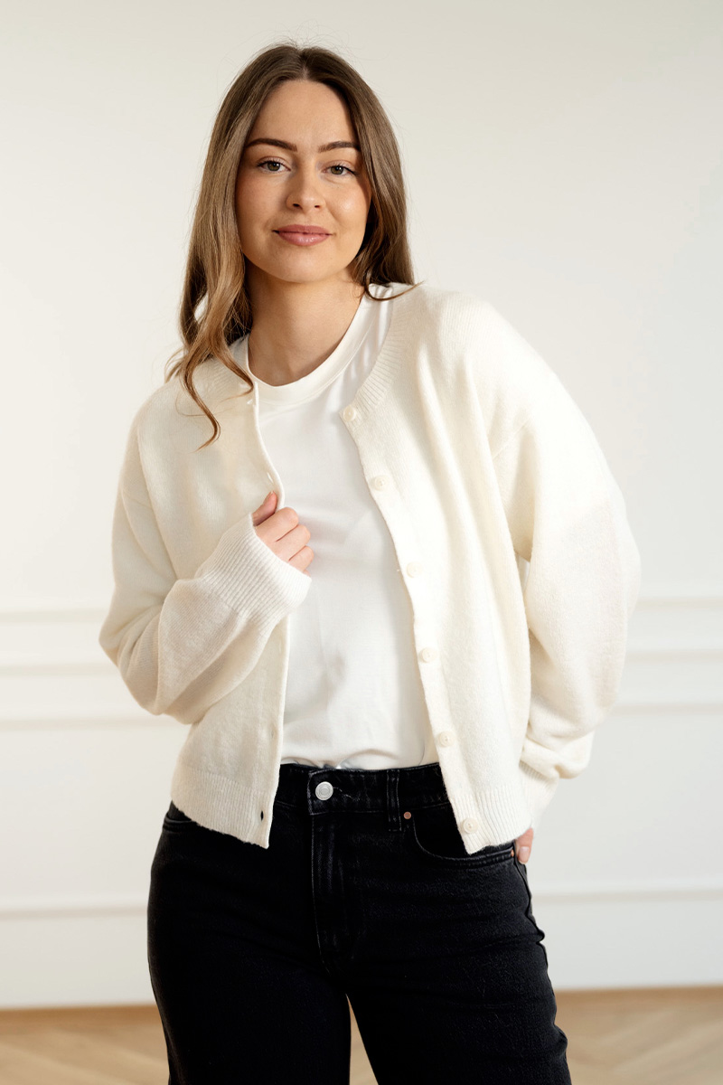Mille Cardigan White - Bilde 2