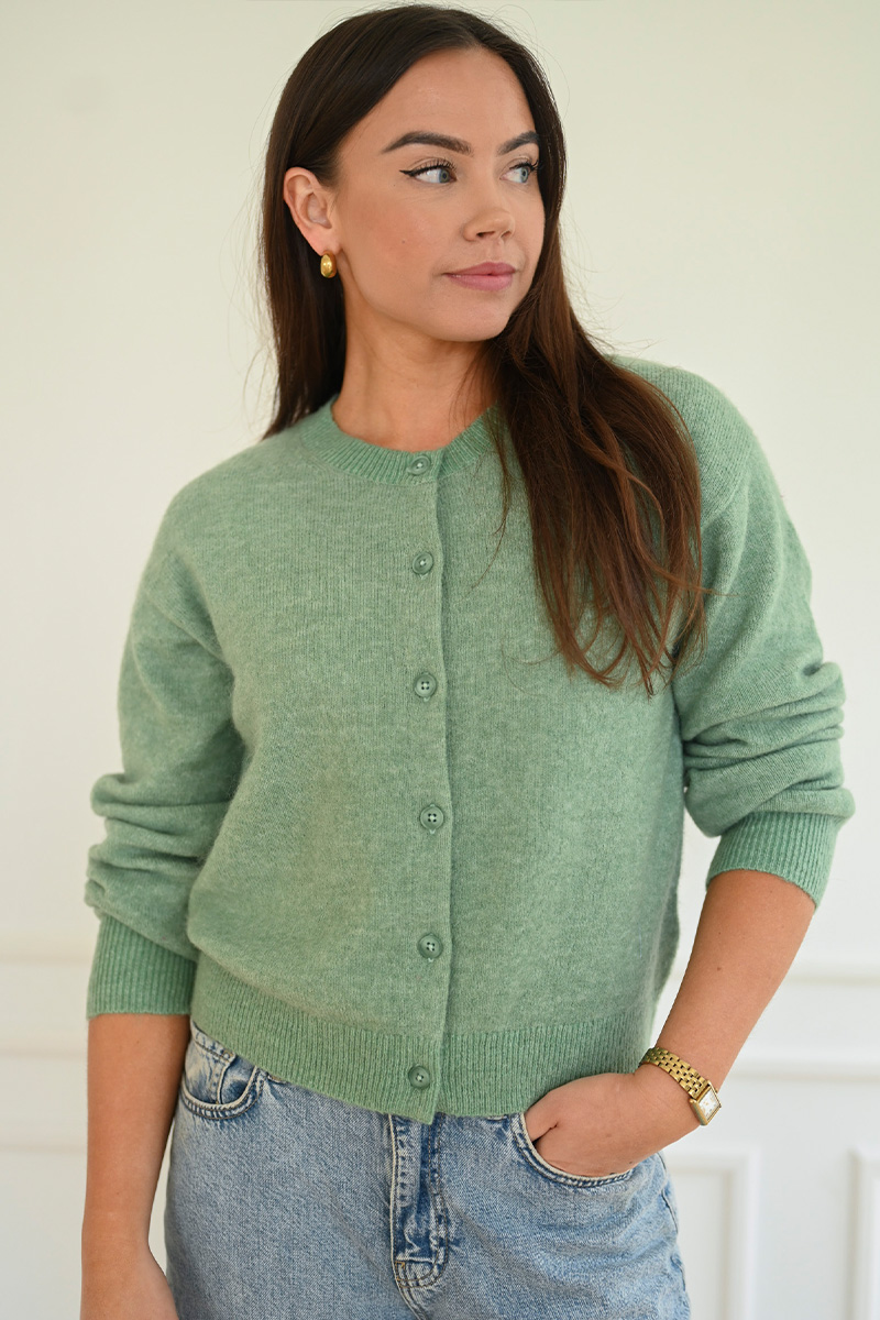 Mille Cardigan Green - Bilde 3