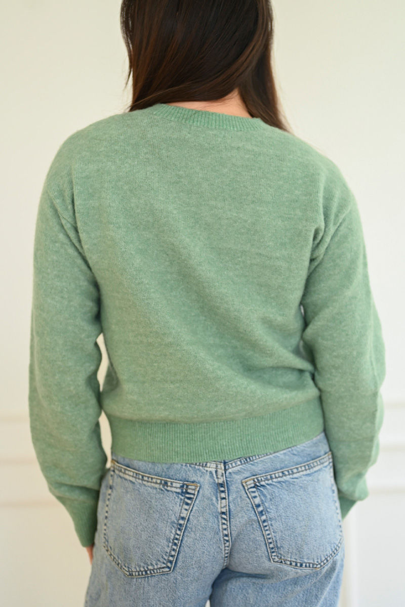 Mille Cardigan Green - Bilde 4