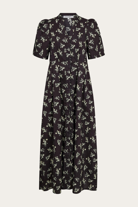 OliviaCC Flower Pleat Dress Black