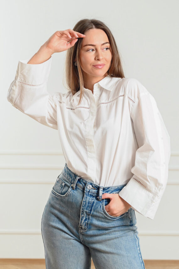 SLJani Shirt Broken White