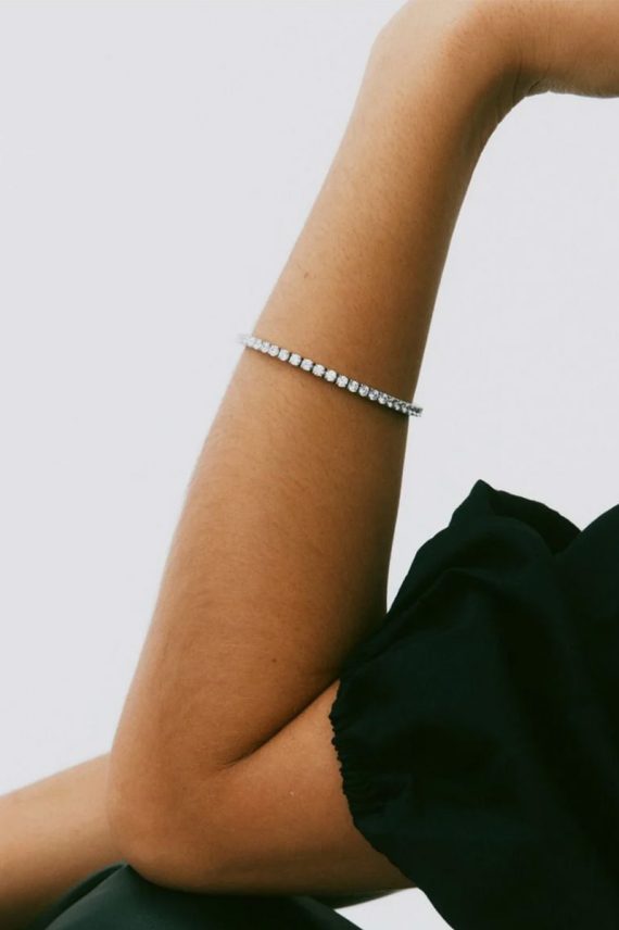 Tennis Bracelet Steel Silver