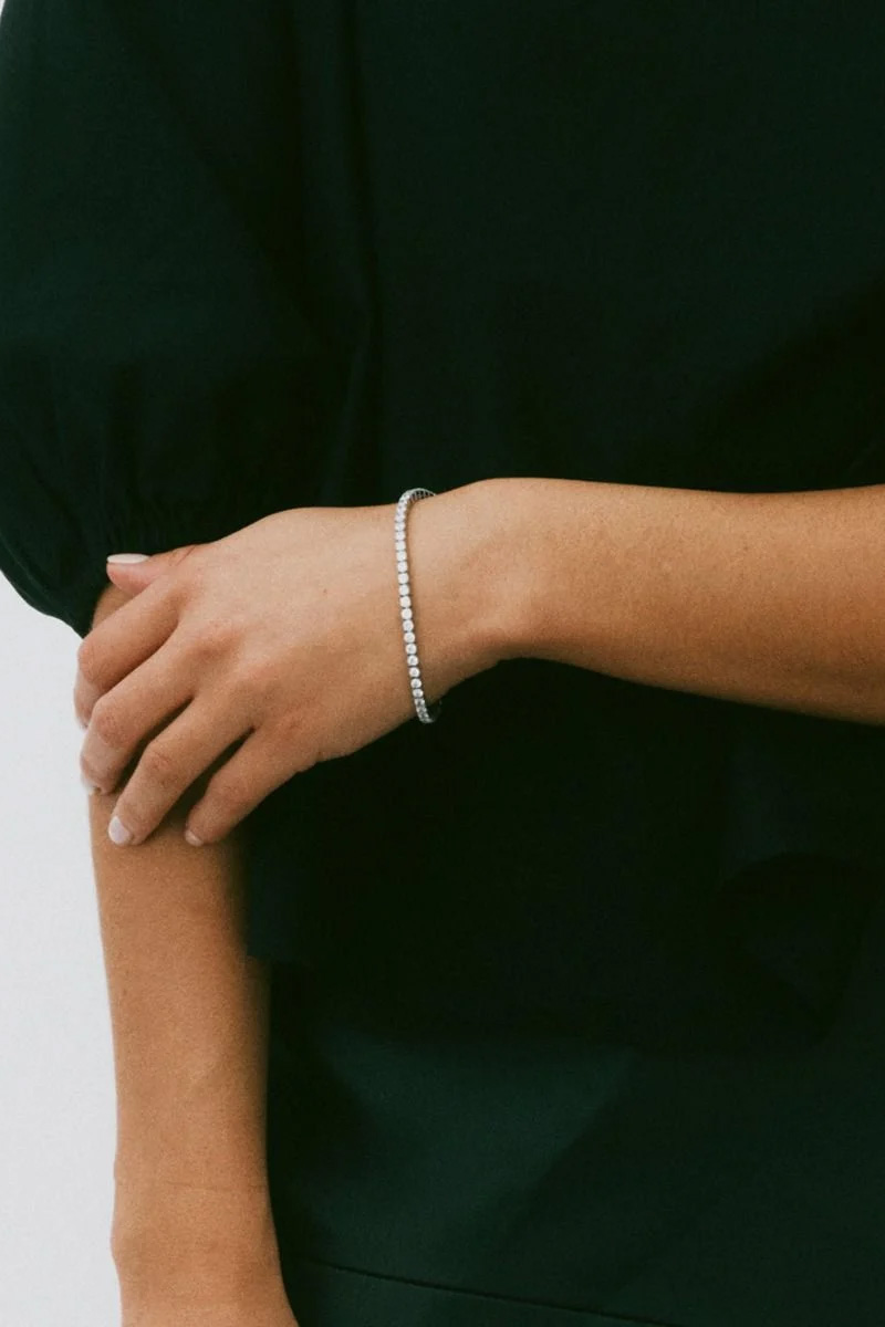Tennis Bracelet Steel Silver - Bilde 2