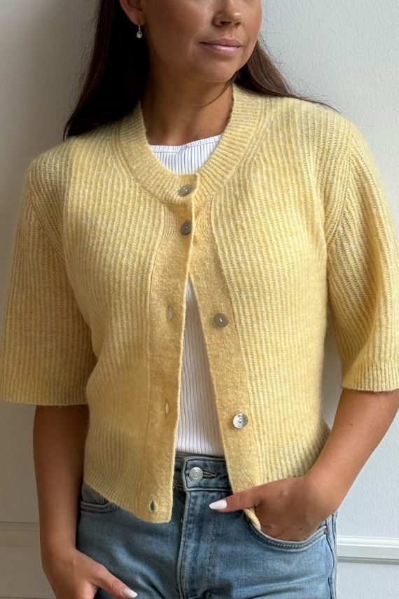 Sofie SS Cardigan Yellow