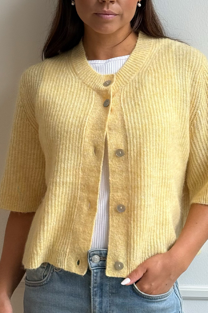 Sofie SS Cardigan Yellow - Bilde 2