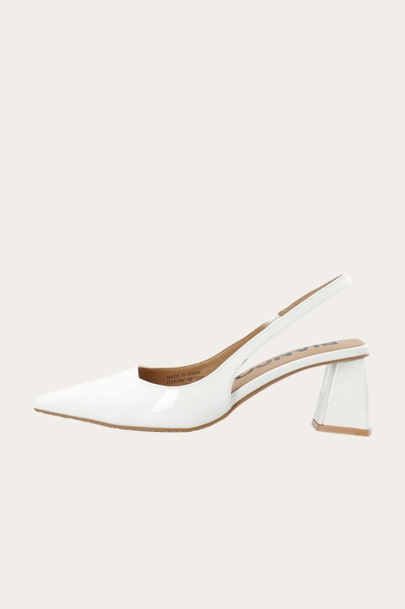 BIAMaralyn Slingback Patent Offwhite