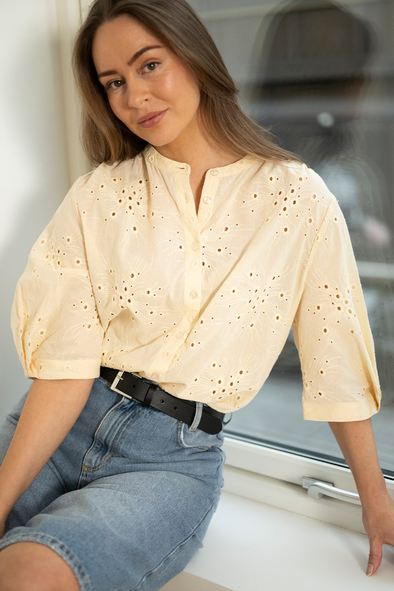 Cavana Shirt Alabacaster Gleam