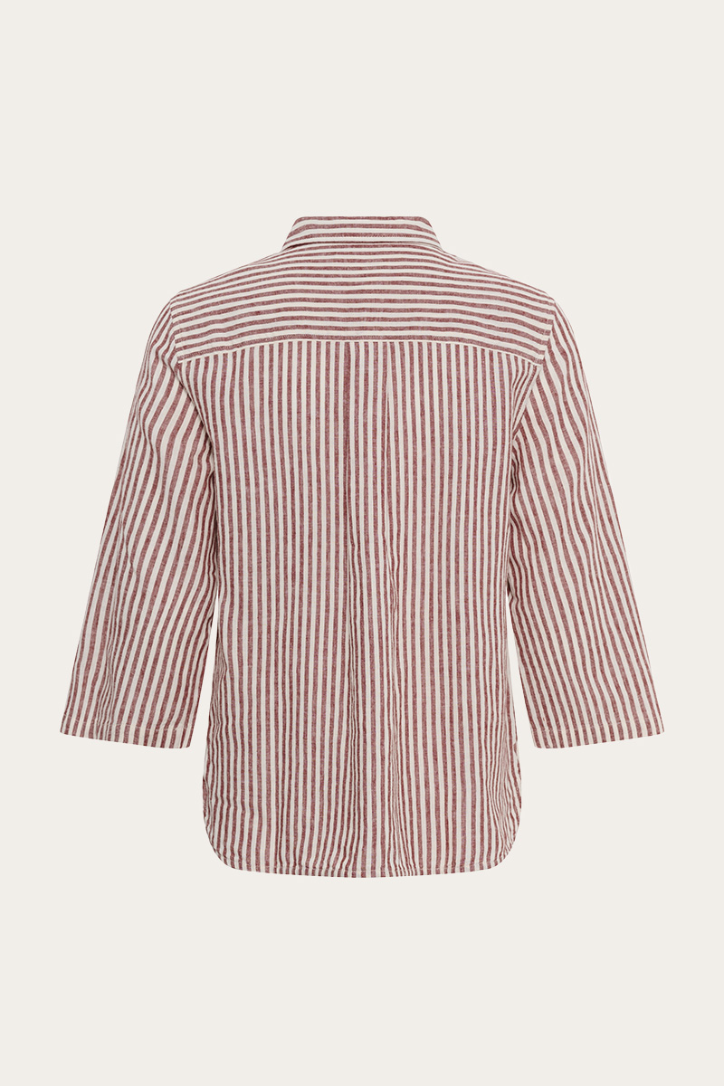 CindiePW Shirt Burnt Russet Stripe - Bilde 2
