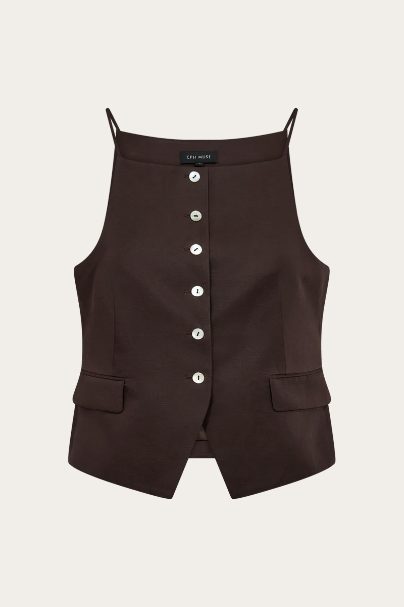 CMColleen Waistcoat Mulch - Bilde 2