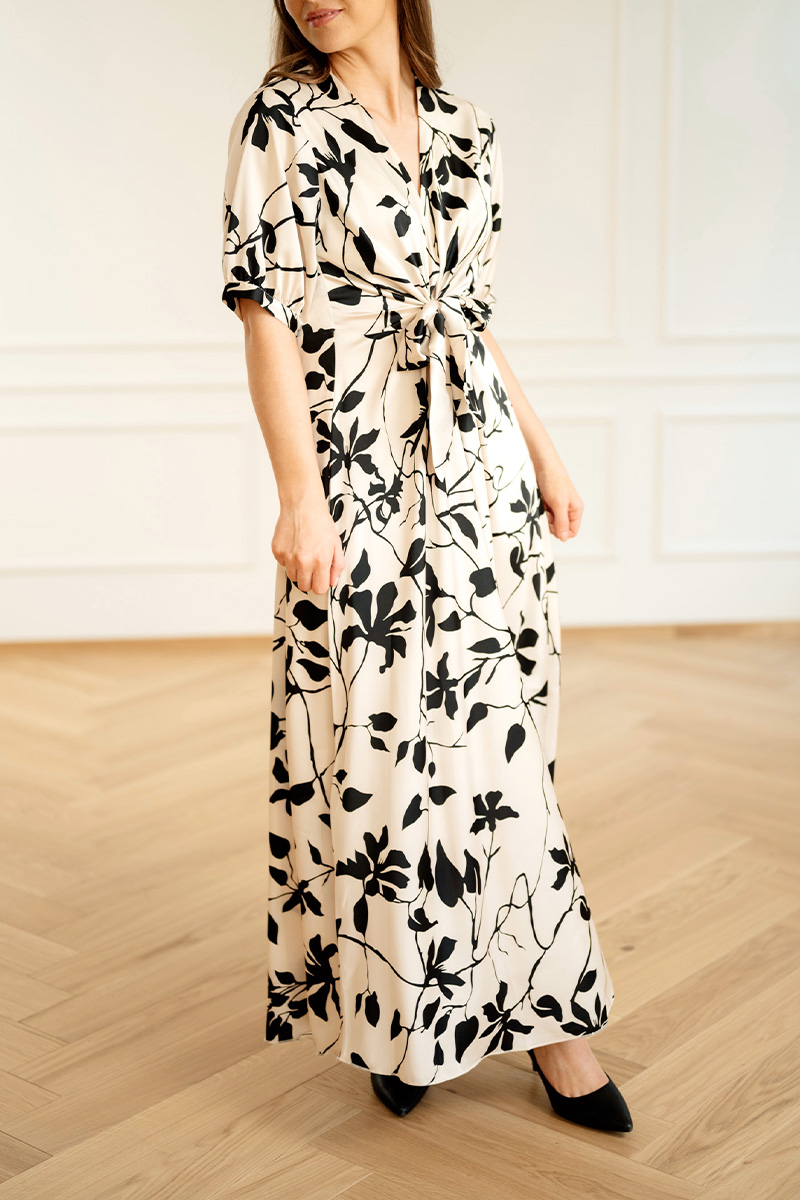 Faye Dress Mono Floral - Bilde 3