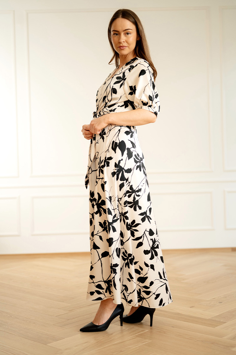 Faye Dress Mono Floral - Bilde 2