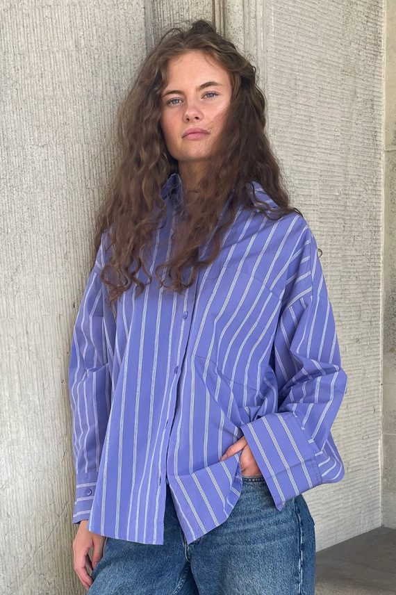 Fie Stripe Shirt Lavender