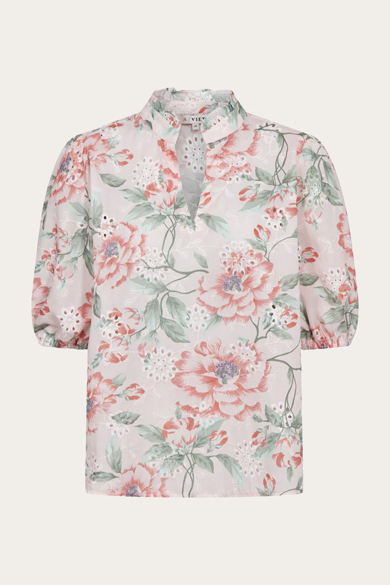 Grete S/S Blouse Rose - Bilde 4