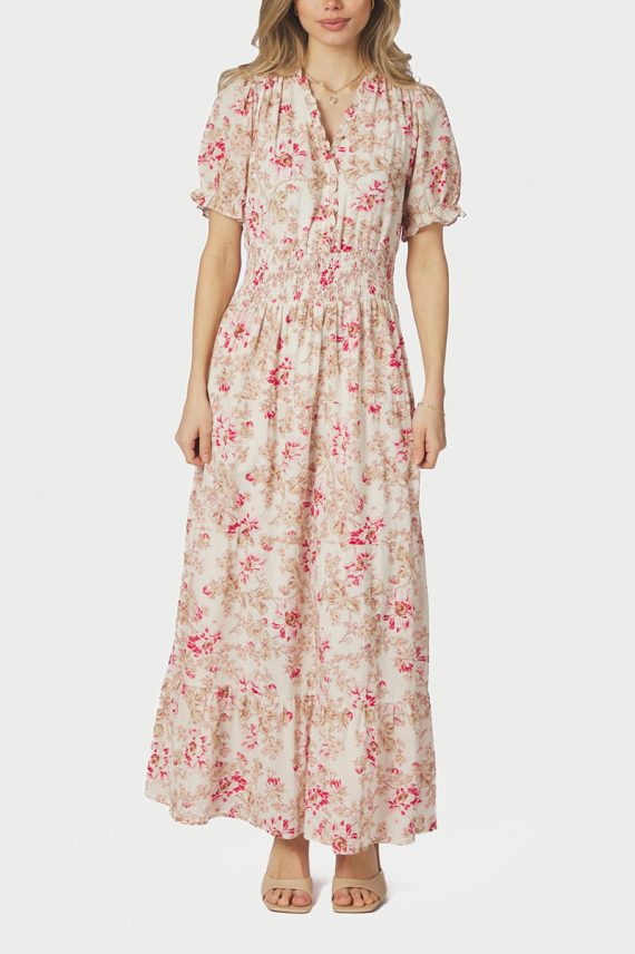 Kanza Flower Rose Dress