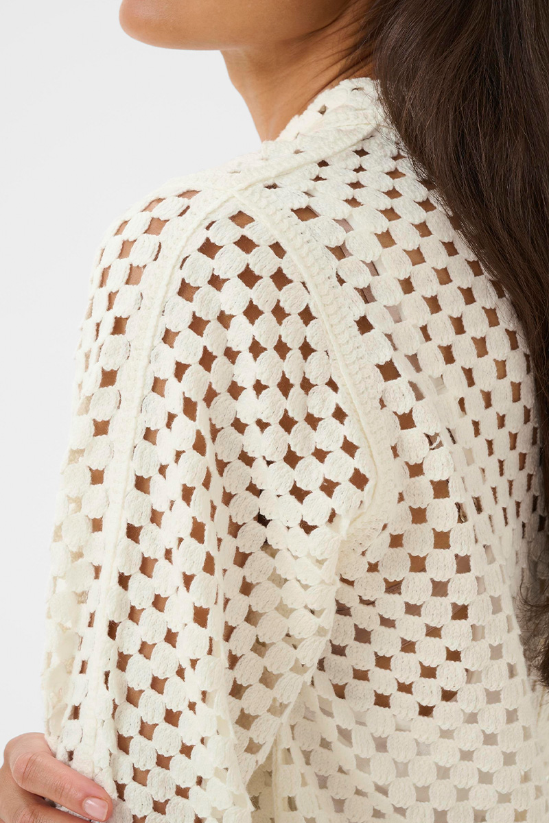 KBFilippa Cardigan Egret - Bilde 3