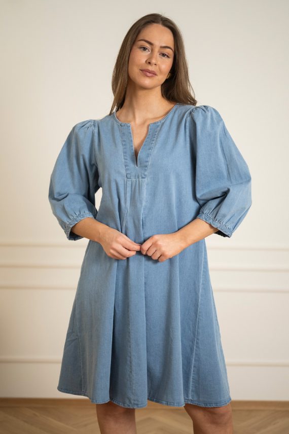 KBFrancie Indie Dress Light Blue Denim