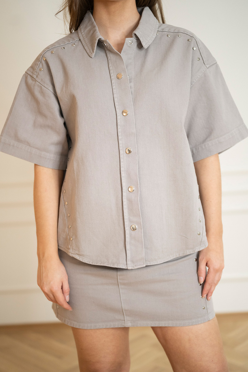 KBUnique Shirt Flint Gray - Bilde 3