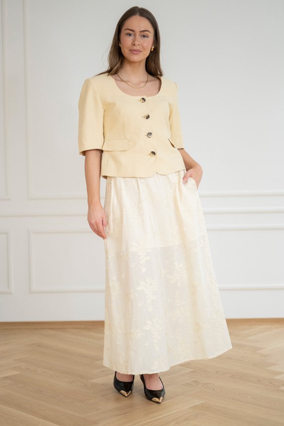 Lio Skirt Alabacaster Gleam