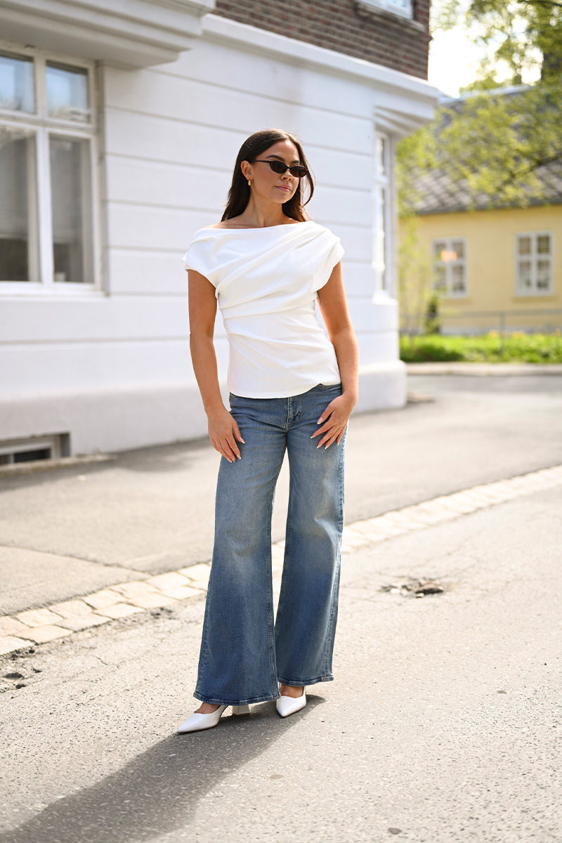 Mabelle Drapy Top White - Bilde 2