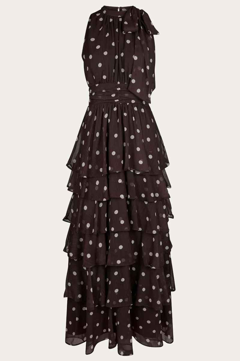Marli Big Dot Dress Brown - Bilde 2