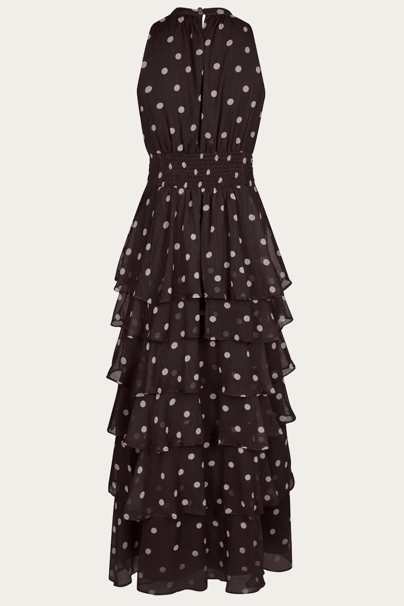 Marli Big Dot Dress Brown - Bilde 3