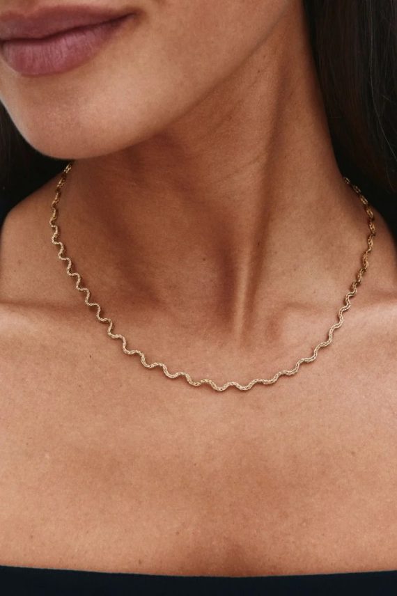 Mini Spiral Necklace Gold