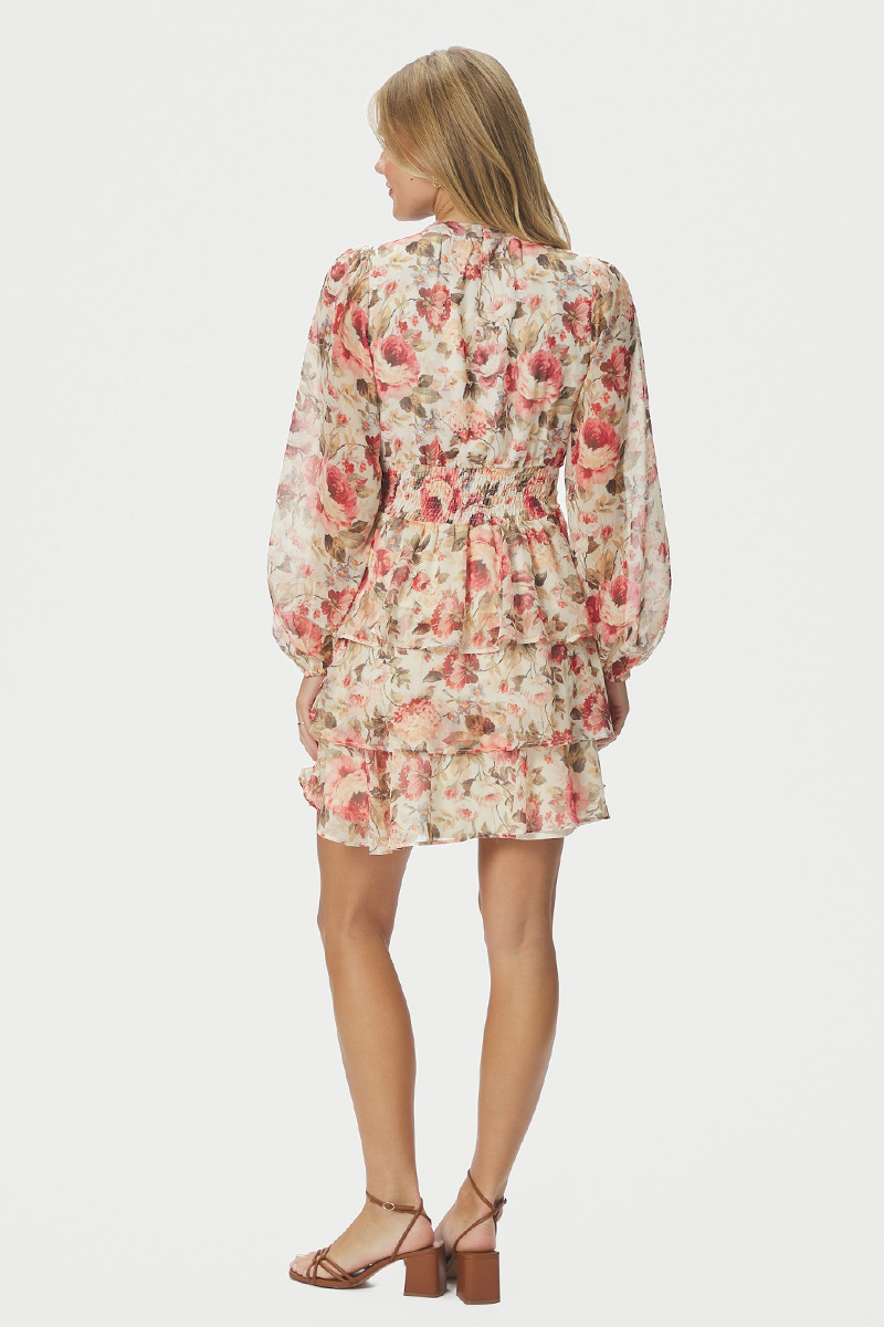Mio Vintage Flower Dress Creme - Bilde 6