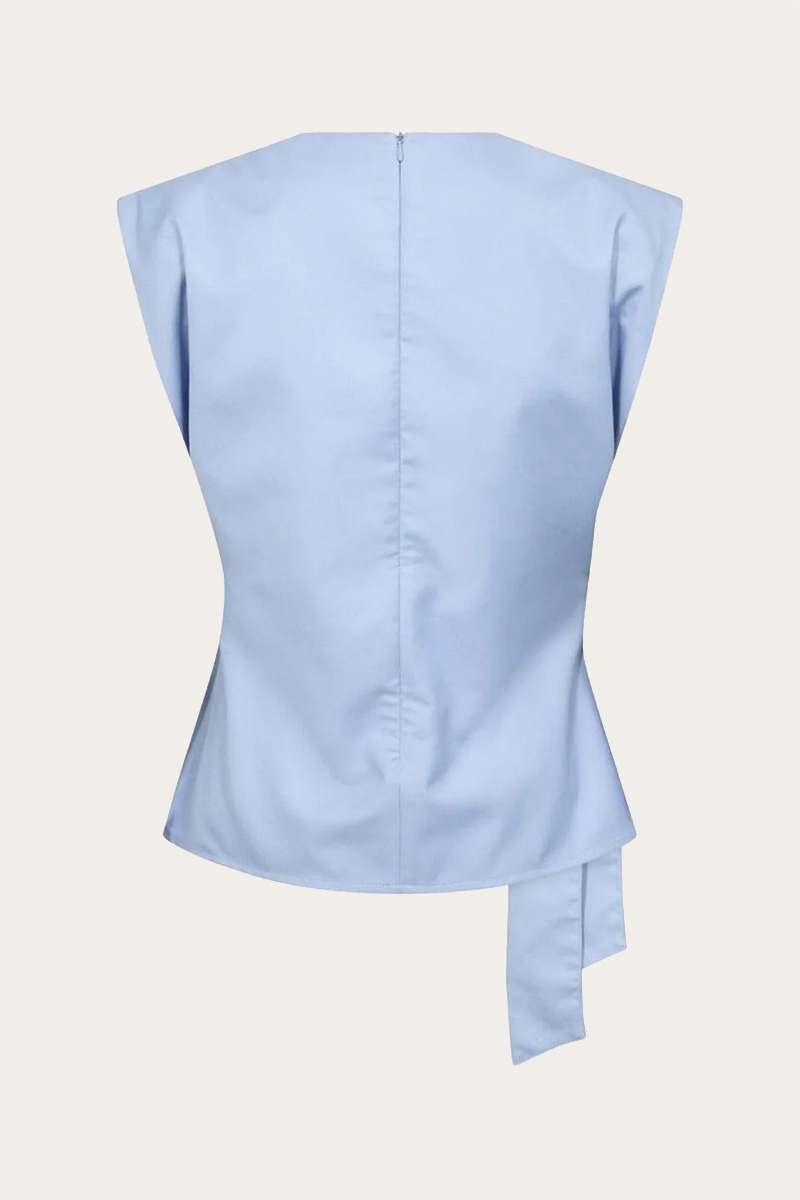 SianaCC Pleat Top Pale Blue - Bilde 2