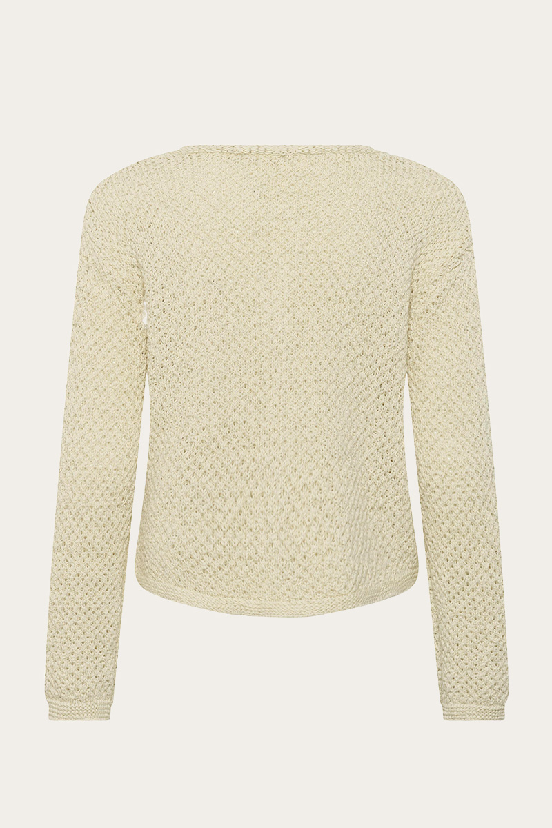 SLDiaz Cardigan Turtledove/White - Bilde 5