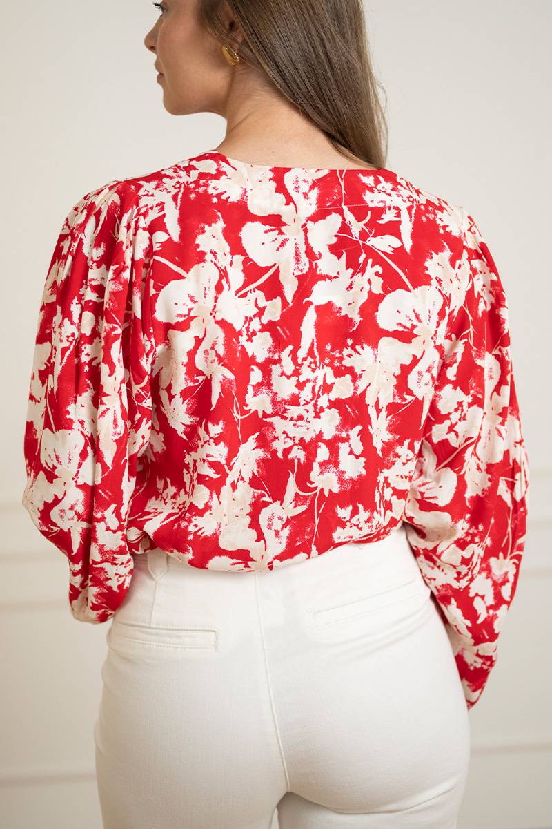 SLOline Printed Blouse Salsa Flower Print - Bilde 3