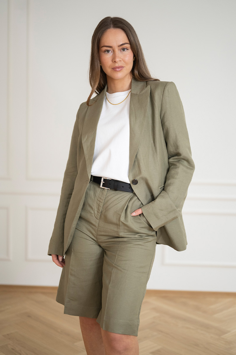 SLRagna Basic Blazer Dusky Green