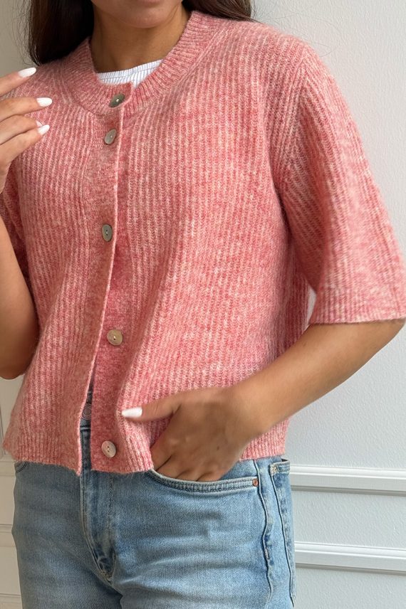 Sofie SS Cardigan Coral