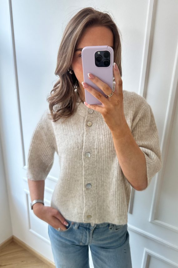 Sofie SS Cardigan Beige