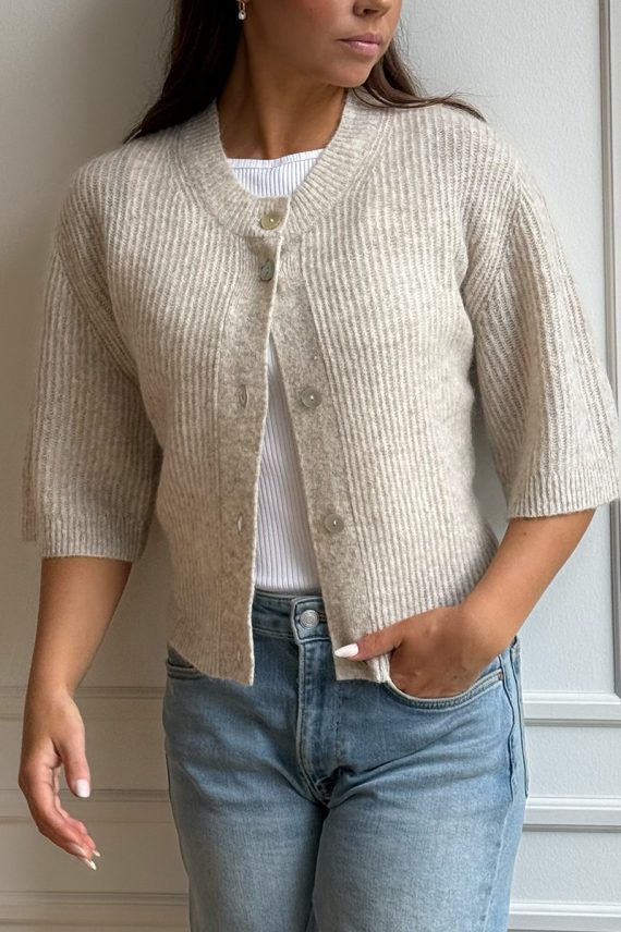Sofie SS Cardigan Beige