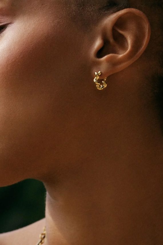 Spiral Hoops S Gold