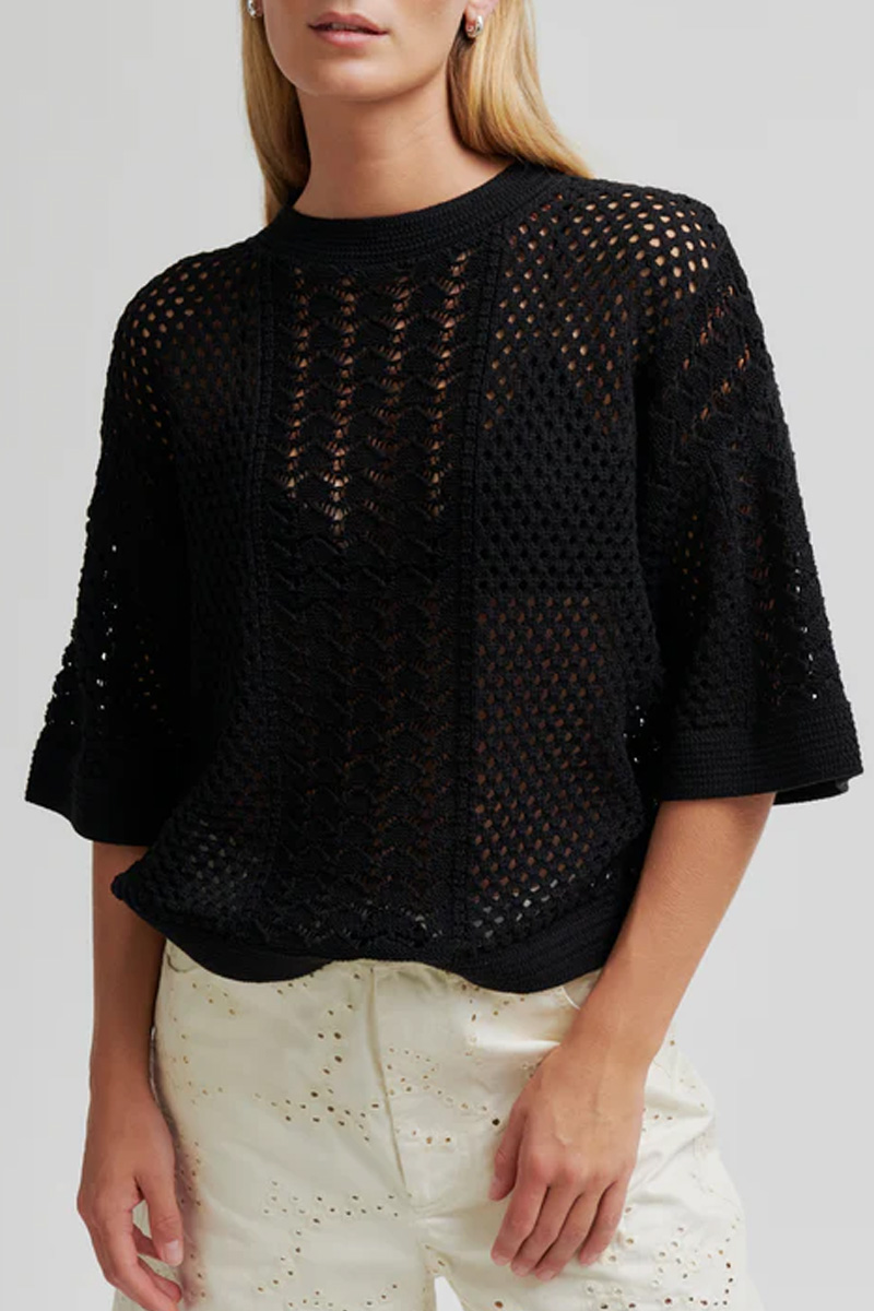 Deya Knit O-Neck Black