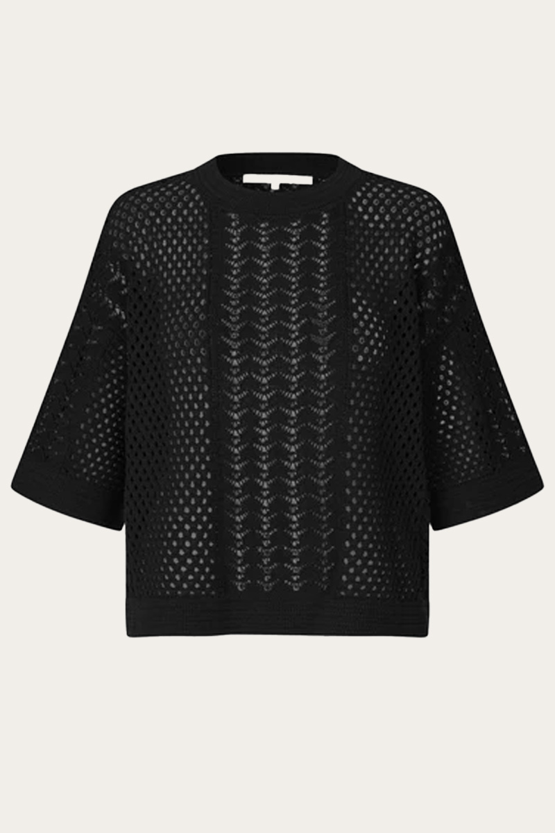 Deya Knit O-Neck Black - Bilde 4