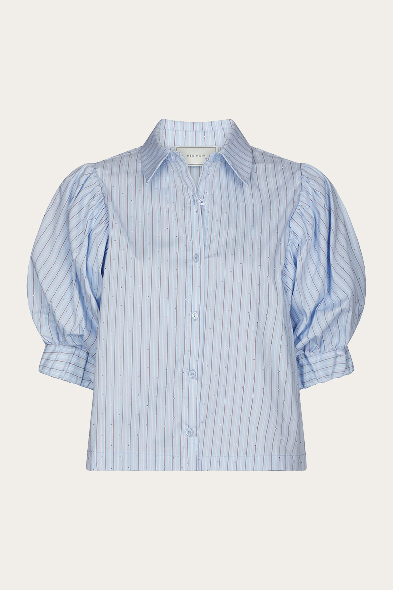Etta Stripe Stone Shirt Light Blue - Bilde 4