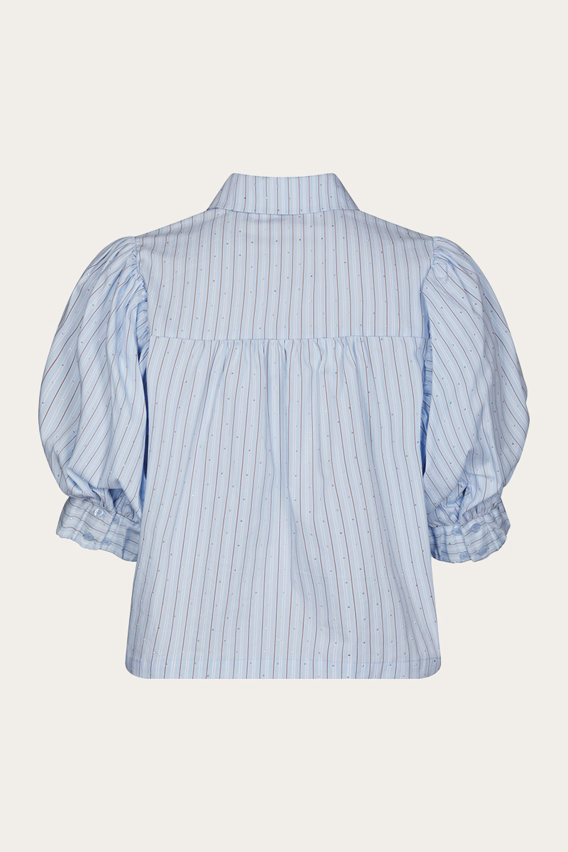 Etta Stripe Stone Shirt Light Blue - Bilde 5