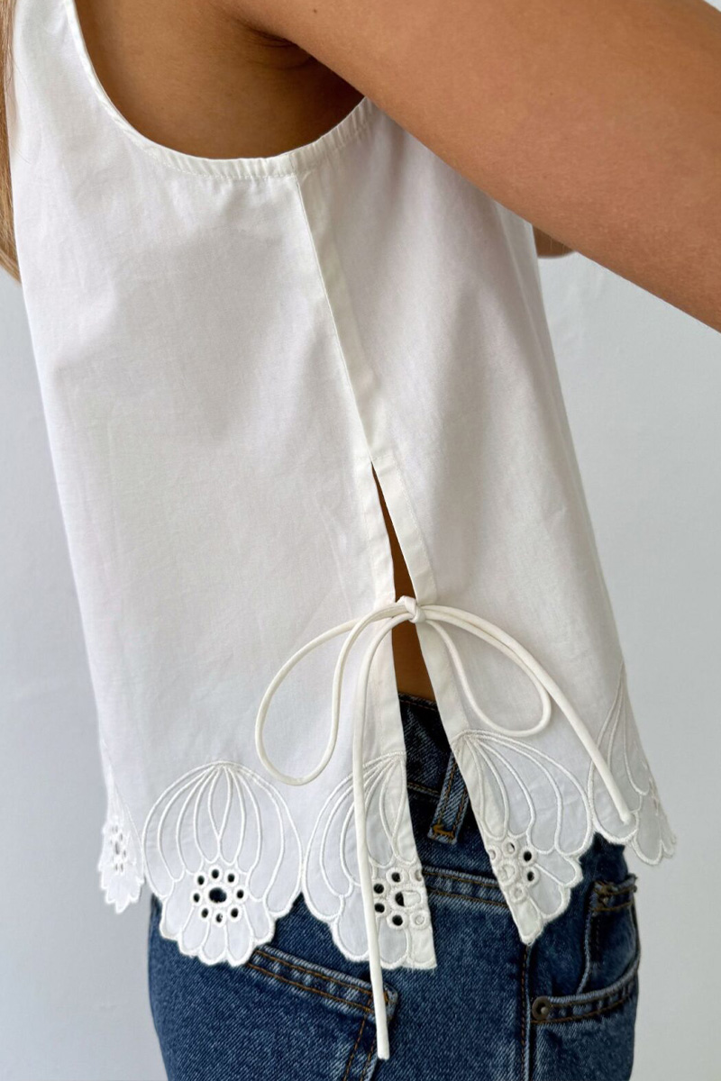 Eva Top Offwhite - Bilde 2