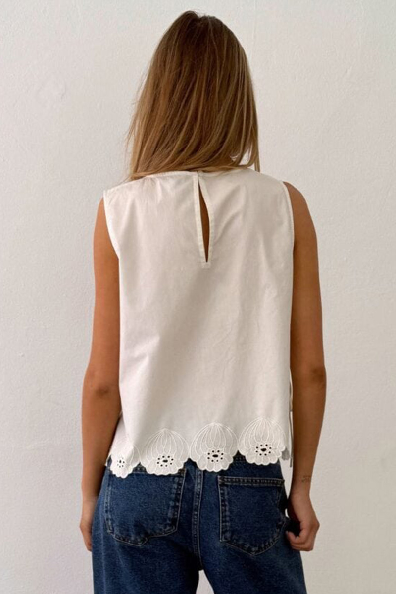 Eva Top Offwhite - Bilde 3
