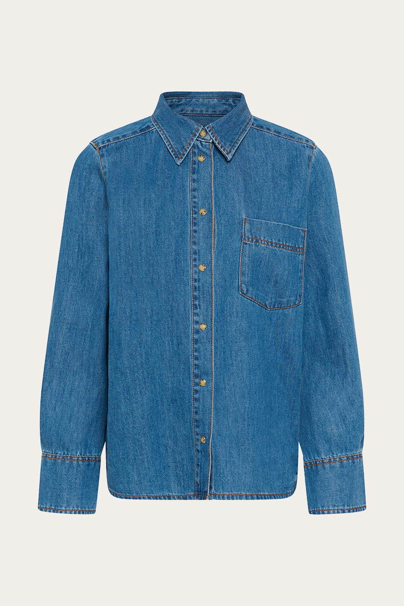 GlennIW Shirt Faded Blue - Bilde 4