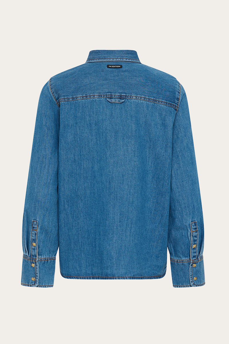 GlennIW Shirt Faded Blue - Bilde 5