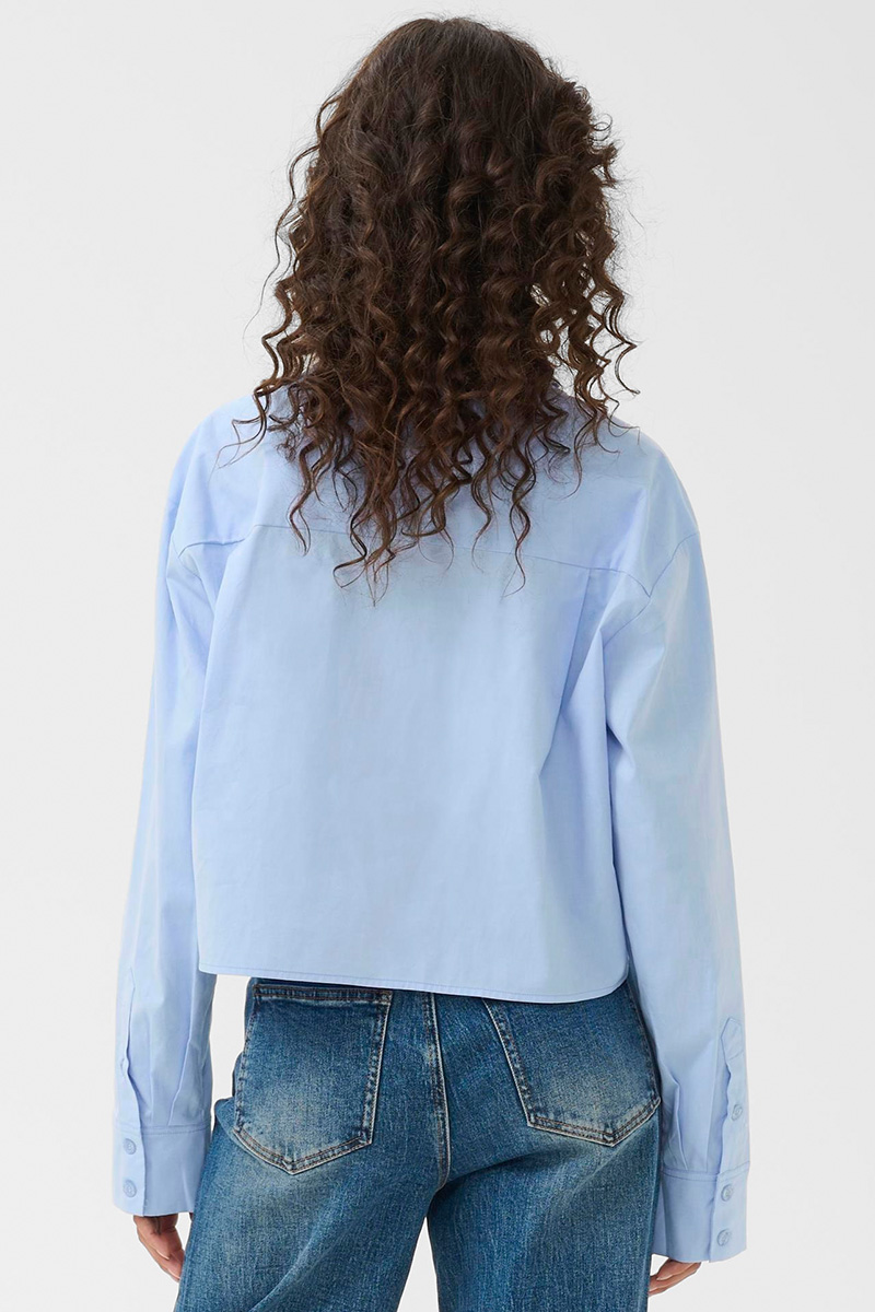 GZYork Short Shirt Chambray Blue Melange - Bilde 2