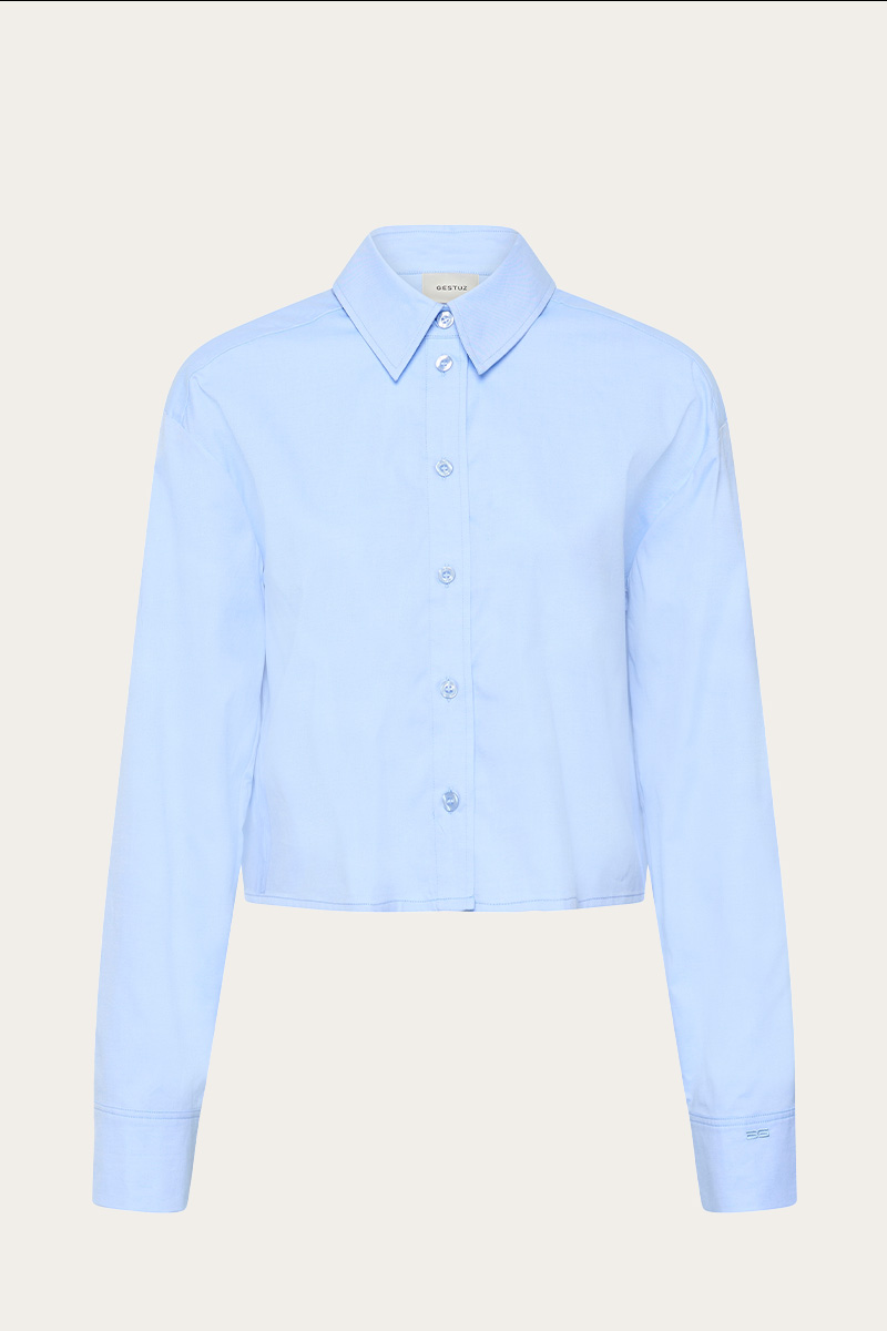GZYork Short Shirt Chambray Blue Melange - Bilde 3
