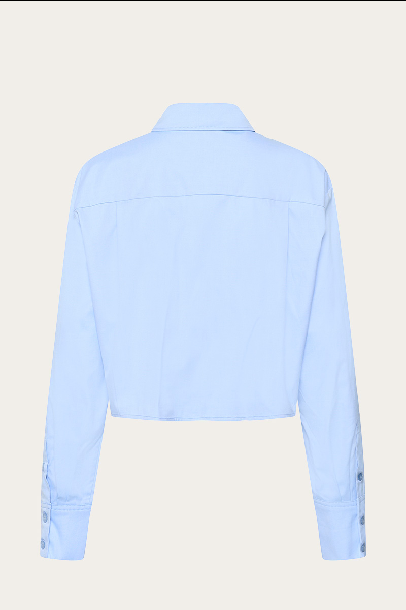 GZYork Short Shirt Chambray Blue Melange - Bilde 4