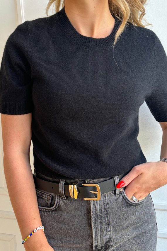Maria Cashmere Top Black