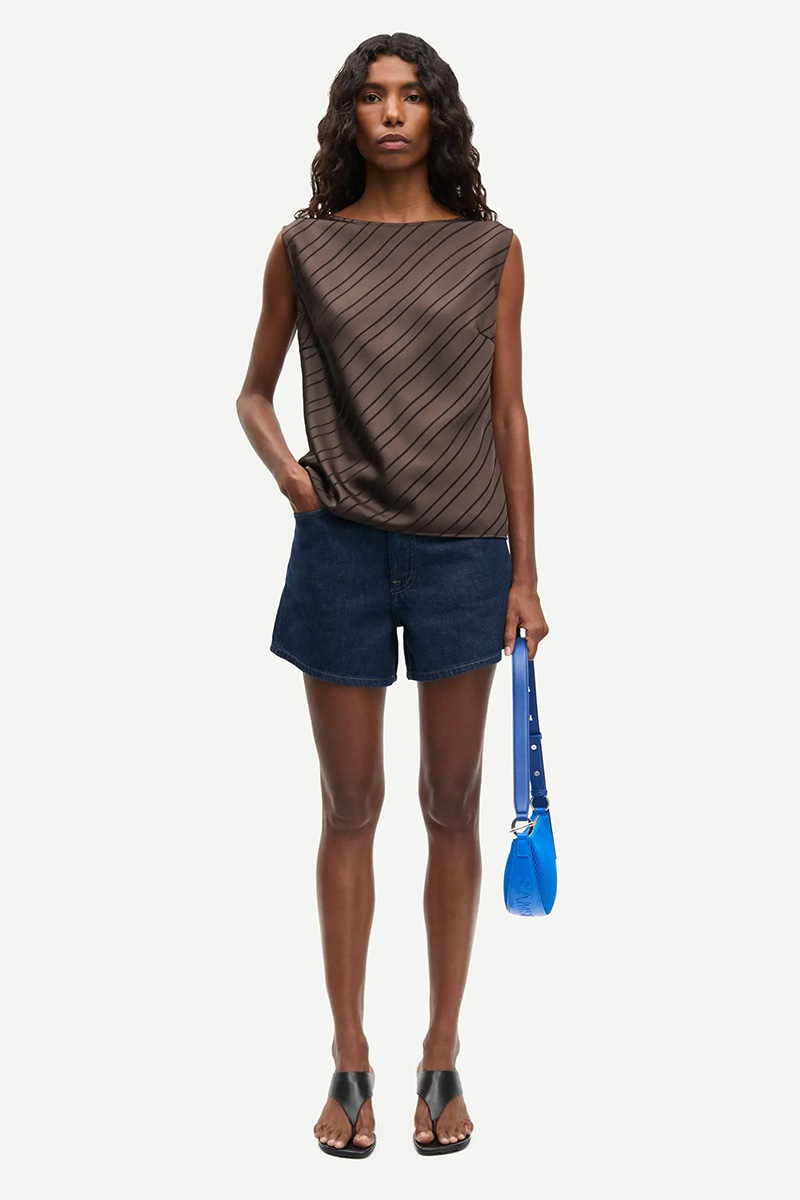SAMaggie Shorts Soft Denim - Bilde 3